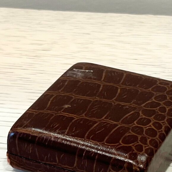 Vintage Swank Cufflinks & Tie Clip Black & Silver Classic in Original Box - Picture 7 of 9